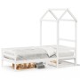 Sofa bed with solid white pine wood roof 90x200 cm by , Beds and slatted bases - Ref: Foro24-3282191, Price: 195,03 €, Discou...