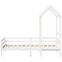 Sofa bed with solid white pine wood roof 90x200 cm by , Beds and slatted bases - Ref: Foro24-3282191, Price: 195,03 €, Discou...