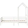 Sofa bed with solid white pine wood roof 90x200 cm by , Beds and slatted bases - Ref: Foro24-3282191, Price: 185,61 €, Discou...