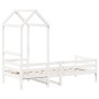 Sofa bed with solid white pine wood roof 90x200 cm by , Beds and slatted bases - Ref: Foro24-3282191, Price: 195,03 €, Discou...