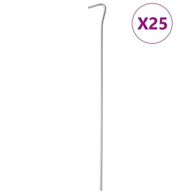 Zelte 24 Stück verzinkter Stahlstifte 30 cm Ø4 mm von , Zeltzubehör - Ref: Foro24-4009323, Preis: 17,33 €, Rabatt: %