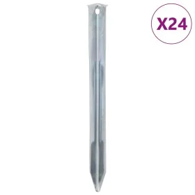 Zelte 24 Stück verzinkter Stahlstifte 22 cm Ø20 mm von , Zeltzubehör - Ref: Foro24-4009337, Preis: 18,90 €, Rabatt: %