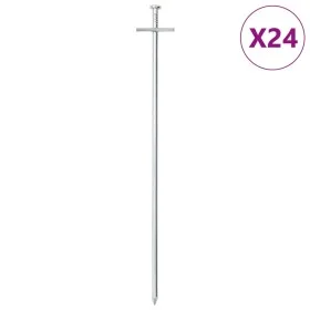 Zelte 24 Stück verzinkter Stahlstifte 29,5 cm Ø6 mm von , Zeltzubehör - Ref: Foro24-4009340, Preis: 20,44 €, Rabatt: %