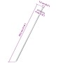 Zelte 24 Stück verzinkter Stahlstifte 29,5 cm Ø6 mm von , Zeltzubehör - Ref: Foro24-4009340, Preis: 19,63 €, Rabatt: %
