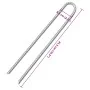 Zelt-Heringe U-Form 6 Stück verzinkter Stahl 41,5 cm Ø12 mm von , Zeltzubehör - Ref: Foro24-4009349, Preis: 35,03 €, Rabatt: %