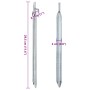 Zelt-Heringe, V-Form, 24 Stück, verzinkter Stahl, 29,5 cm lang, Ø 20 mm. von , Zeltzubehör - Ref: Foro24-4009354, Preis: 18,9...