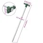 Clavijas para tienda 12 uds acero galvanizado y PP 25 cm 7 mm by , Tent Accessories - Ref: Foro24-4009356, Price: 13,64 €, Di...