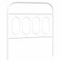 Weißes Metallkopfteil 80 cm von , Kopf- und Fußteile - Ref: Foro24-377193, Preis: 29,66 €, Rabatt: %