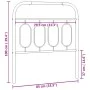 Weißes Metallkopfteil 80 cm von , Kopf- und Fußteile - Ref: Foro24-377193, Preis: 29,66 €, Rabatt: %