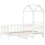 Sofa bed with solid white pine wood roof 90x190 cm by , Beds and slatted bases - Ref: Foro24-3282215, Price: 193,04 €, Discou...
