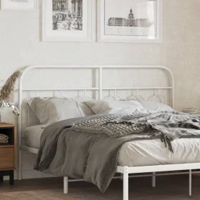 Weißes Metallkopfteil 137 cm von , Kopf- und Fußteile - Ref: Foro24-377198, Preis: 41,14 €, Rabatt: %