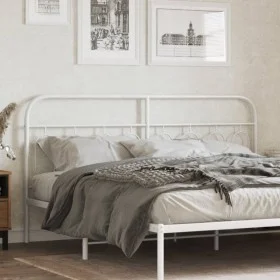 Weißes Metallkopfteil, 193 cm von , Kopf- und Fußteile - Ref: Foro24-377203, Preis: 41,06 €, Rabatt: %