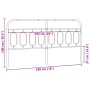 Weißes Metallkopfteil, 193 cm von , Kopf- und Fußteile - Ref: Foro24-377203, Preis: 41,56 €, Rabatt: %