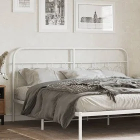 Weißes Metallkopfteil 160 cm von , Kopf- und Fußteile - Ref: Foro24-377201, Preis: 40,27 €, Rabatt: %