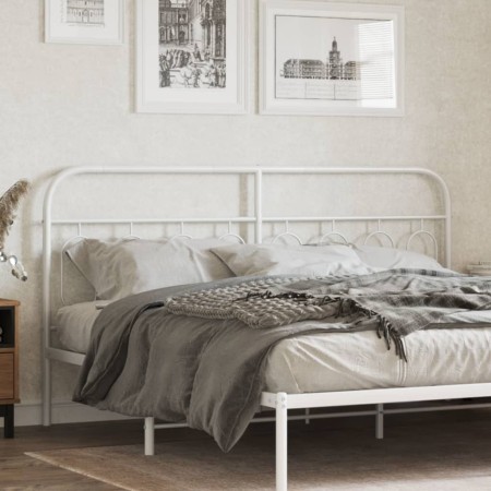 Weißes Metallkopfteil 160 cm von , Kopf- und Fußteile - Ref: Foro24-377201, Preis: 40,76 €, Rabatt: %