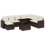 Set de sofás de jardín 9 pzas y cojines ratán sintético marrón by , Garden sets - Ref: Foro24-3274873, Price: 622,30 €, Disco...
