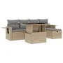 Juego de sofás jardín con cojines 6 pzas ratán sintético beige by , Garden sets - Ref: Foro24-3274969, Price: 404,70 €, Disco...