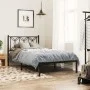 Bettgestell mit schwarzem Metallkopfteil 100x190 cm von , Betten und Lattenroste - Ref: Foro24-376122, Preis: 67,35 €, Rabatt: %