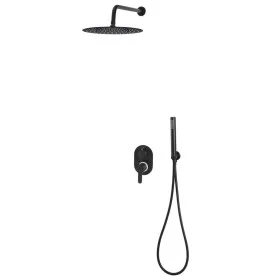 Sistema de ducha acero inoxidable 201 negro de vidaXL, Boquillas de chorro para bañeras y duchas - Ref: Foro24-147721, Precio...
