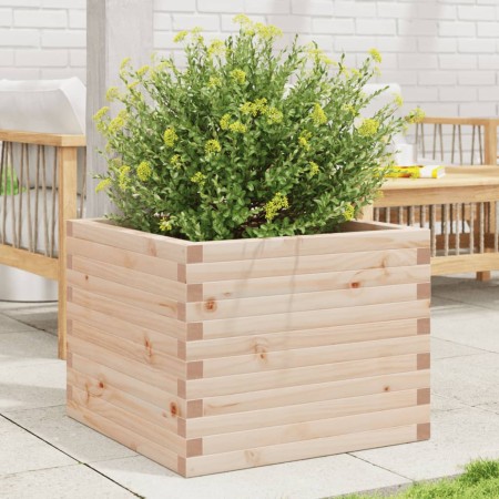 Jardinera de madera maciza de pino 60x60x46 cm by , Pots and planters - Ref: Foro24-3282409, Price: 119,25 €, Discount: %