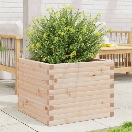 Jardinera de madera maciza de pino 60x60x46 cm by , Pots and planters - Ref: Foro24-3282409, Price: 117,81 €, Discount: %