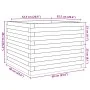 Jardinera de madera maciza de pino 60x60x46 cm by , Pots and planters - Ref: Foro24-3282409, Price: 117,81 €, Discount: %