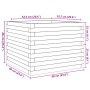 Massive Holzblumenkasten aus Kiefer 60x60x46 cm von , Töpfe und Pflanzgefäße - Ref: Foro24-3282409, Preis: 119,33 €, Rabatt: %