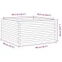 Jardinera de madera de pino impregnada 90x90x46 cm de , Maceteros y jardineras - Ref: Foro24-3282428, Precio: 180,81 €, Descu...