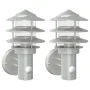 Apliques de exterior con sensor 2 unidades acero inoxidable by , Outdoor lighting - Ref: Foro24-4006231, Price: 65,63 €, Disc...
