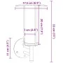 Auftrag für eine silberne Edelstahl-Außenanwendung. von , Außenbeleuchtung - Ref: Foro24-4006244, Preis: 28,23 €, Rabatt: %
