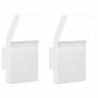 Lámparas de pared LED de exterior 2 uds aluminio fundido blanco by , Outdoor lighting - Ref: Foro24-4006273, Price: 53,78 €, ...