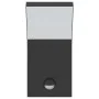 Lámparas de pared LED exterior con sensor 2 uds aluminio negro de , Iluminación de exterior - Ref: Foro24-4006271, Precio: 65...