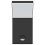 Lámparas de pared LED exterior con sensor 2 uds aluminio negro by , Outdoor lighting - Ref: Foro24-4006271, Price: 66,88 €, D...