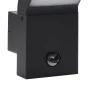 LED-Außenwandleuchten mit Sensor, 2 Stück, Schwarz, aus Aluminium. von , Außenbeleuchtung - Ref: Foro24-4006271, Preis: 65,78...