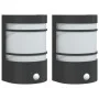 Außenleuchten mit Bewegungssensor, 2 Stück, Edelstahl schwarz. von , Außenbeleuchtung - Ref: Foro24-4006301, Preis: 49,68 €, ...