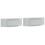 Apliques de exterior 2 unidades acero inoxidable plateado de , Iluminación de exterior - Ref: Foro24-4006303, Precio: 29,65 €