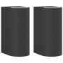 Lámparas de pared de exterior 2 uds aluminio fundido negro by , Outdoor lighting - Ref: Foro24-4006315, Price: 30,31 €, Disco...