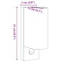 Lámparas de pared de exterior con sensor 2 uds aluminio negro by , Outdoor lighting - Ref: Foro24-4006317, Price: 46,71 €, Di...