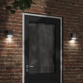 Apliques de exterior 2 unidades acero inoxidable negro by , Outdoor lighting - Ref: Foro24-4006329, Price: 31,33 €, Discount: %