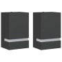 Apliques de exterior 2 unidades acero inoxidable negro von , Außenbeleuchtung - Ref: Foro24-4006334, Preis: 31,76 €, Rabatt: %