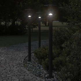 Lámpara de suelo de exterior acero inoxidable negro 100 cm von , Außenbeleuchtung - Ref: Foro24-4006355, Preis: 48,11 €, Raba...