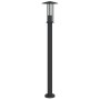 Lámpara de suelo de exterior acero inoxidable negro 100 cm by , Outdoor lighting - Ref: Foro24-4006355, Price: 48,11 €, Disco...