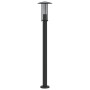 Lámpara de suelo de exterior acero inoxidable negro 100 cm by , Outdoor lighting - Ref: Foro24-4006355, Price: 48,11 €, Disco...