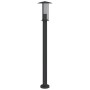 Lámpara de suelo de exterior acero inoxidable negro 100 cm by , Outdoor lighting - Ref: Foro24-4006355, Price: 48,11 €, Disco...