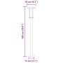 Lámpara de suelo de exterior acero inoxidable negro 100 cm by , Outdoor lighting - Ref: Foro24-4006355, Price: 48,11 €, Disco...