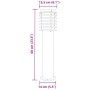 Bodenlampe für den Außenbereich aus silbernem Edelstahl, 60 cm. von , Außenbeleuchtung - Ref: Foro24-4006357, Preis: 40,06 €,...