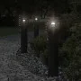 Lámparas de suelo de exterior con sensor acero negro 60 cm de , Iluminación de exterior - Ref: Foro24-4006369, Precio: 47,72 ...