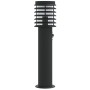 Außen-Stehlampen mit Bewegungssensor, schwarzem Stahl, 60 cm. von , Außenbeleuchtung - Ref: Foro24-4006369, Preis: 51,44 €, R...