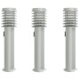 Außen-Stehlampen mit Stecker, 3 Stück, Edelstahl, 60 cm. von , Außenbeleuchtung - Ref: Foro24-4006374, Preis: 112,77 €, Rabat...