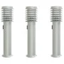 Lámparas de suelo exterior con enchufe 3 uds acero inox 60 cm by , Outdoor lighting - Ref: Foro24-4006374, Price: 118,99 €, D...